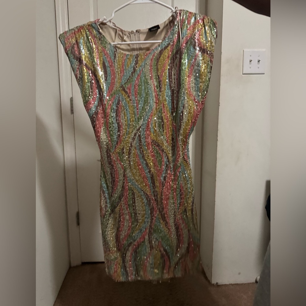 Multicolor Sequin Dress